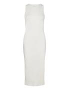 Vmlavender Sl Calf Dress Noos Knälång Klänning Cream Vero Moda