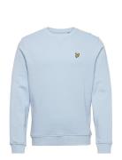 Crew Neck Sweatshirt Tops Sweat-shirts & Hoodies Sweat-shirts Blue Lyl...