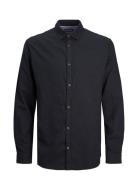Jjegingham Twill Shirt L/S Tops Shirts Casual Black Jack & J S