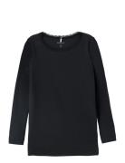 Nmfkab Ls Top Tops T-shirts Long-sleeved T-shirts Black Name It