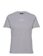 Jalona Designers T-shirts & Tops Short-sleeved Grey Baum Und Pferdgart...