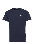 Patrick Organic Tee Tops T-shirts Short-sleeved Blue Clean Cut Copenha...