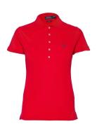 Slim Fit Stretch Polo Shirt Tops T-shirts & Tops Polos Red Polo Ralph ...