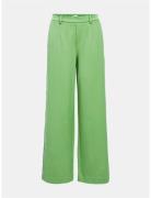 Objlisa Wide Pant Bottoms Trousers Wide Leg Green Object