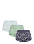 Lace Maxi 3-Pack Hipstertrosa Underkläder Multi/patterned Missya