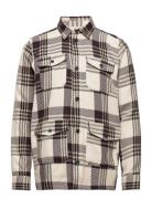 Jesse Check Hybrid Shirt Tops Overshirts Multi/patterned Les Deux
