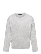 Nkfvicti Ls Knit L Noos Tops T-shirts Long-sleeved T-shirts Grey Name ...