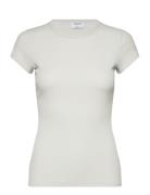 Fine Rib Tee Designers T-shirts & Tops Short-sleeved Grey Filippa K