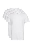 Slhaxel Ss O-Neck Tee 3 Pack Noos Tops T-shirts Short-sleeved White Se...