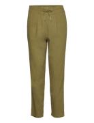 Onlcaro-Poptrash Easy Linen Bl Pnt Bottoms Trousers Straight Leg Khaki...