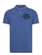 Superdry Applique Classic Fit Polo Blå