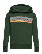 Jjalex Sweat Hood Jnr Tops Sweat-shirts & Hoodies Hoodies Green Jack &...