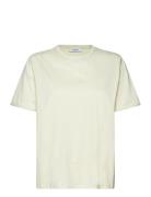 Mschterina Organic Tee Tops T-shirts & Tops Short-sleeved Cream MSCH C...