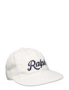 Appliquéd Twill Ball Cap Accessories Headwear Caps White Polo Ralph La...