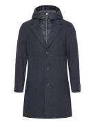 Wool Coat 2 In 1 With Hood Yllerock Rock Navy Tom Tailor