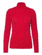 Slfnancy Ls Roll Neck Top Tops T-shirts & Tops Long-sleeved Red Select...