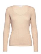 Coster Copenhagen Knit With Heart Shape Neck Beige