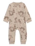 Fixoni Nightsuit W/O Feet W.aop Beige