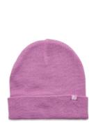 Knitted Beanie Fold Up Small K Accessories Headwear Hats Beanie Pink L...