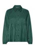Fqzandra-Shirt Tops Shirts Long-sleeved Green FREE/QUENT