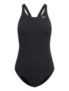 NIKE SWIM Nike W Fast Back Piece Solid Svart