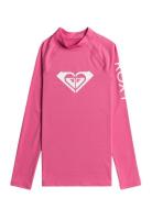 Whole Hearted Ls Tops T-shirts Long-sleeved T-shirts Pink Roxy