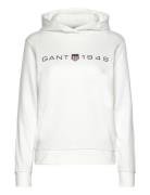 GANT Reg Printed Graphic Hoodie Vit