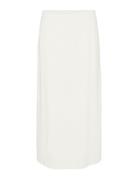 Vmmymilo Hw 7/8 Skirt Wvn Ga Knälång Kjol White Vero Moda