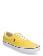 Keaton Washed Canvas Sneaker Låga Sneakers Yellow Polo Ralph Lauren