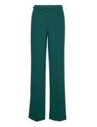 Wideleg Trousers With Belt Bottoms Trousers Wide Leg Green Mango