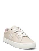 Classic Cupsole Laceup Låga Sneakers Beige Calvin Klein