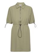 Nmkirby 2/4 Shirtdress Wvn Noos Kort Klänning Green NOISY MAY