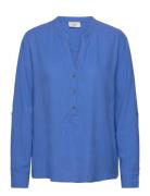 Fqlava-Shirt Tops Shirts Long-sleeved Blue FREE/QUENT