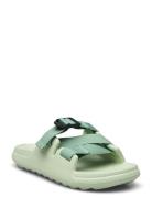 Sandal With Polyester Straps Platta Sandaler Green Ilse Jacobsen