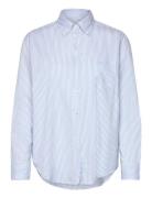 Rel Luxury Oxford Stripe Bd Shirt Tops Shirts Long-sleeved Blue GANT