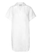 Rel Ss Linen Caftan Tops Tunics White GANT