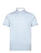 Mercerized Jersey Ss Rugger Tops Polos Short-sleeved Blue GANT