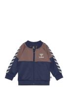 Hmlolek Zip Jacket Sport Sweat-shirts & Hoodies Sweat-shirts Navy Humm...