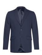 Lindbergh Black Technical Stretch Blazer - Combi Su Marinblå