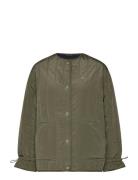 Tjw Vertical Quilt Liner Ext Kviltad Jacka Khaki Green Tommy Jeans