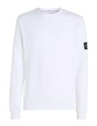 Calvin Klein Jeans Badge Waffle Ls Tee Vit