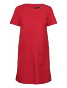 D1. Tp Jersey Pique Dress Kort Klänning Red GANT