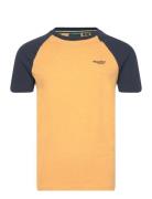 Superdry Essential Logo Baseball Tshirt Gul