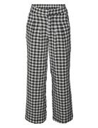 Vero Moda Girl Vmchecksy Wide Pants Wvn Girl Svart