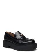 Rebby_Mocc_Cbb Loafers Låga Skor Black BOSS