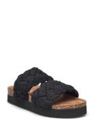 Leia Shoes Summer Shoes Platform Sandals Black Exani