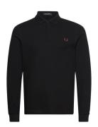 L/S Plain Fp Shirt Tops Polos Long-sleeved Black Fred Perry