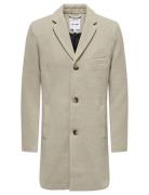 ONLY & SONS Onsjaylon Wool Coat Otw Noos Beige