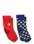 Kids 2-Pack Rubber Duck Sock Sockor Strumpor Multi/patterned Happy Soc...