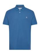 Daddy Org Piq Sticke Tops Polos Short-sleeved Blue Original Penguin